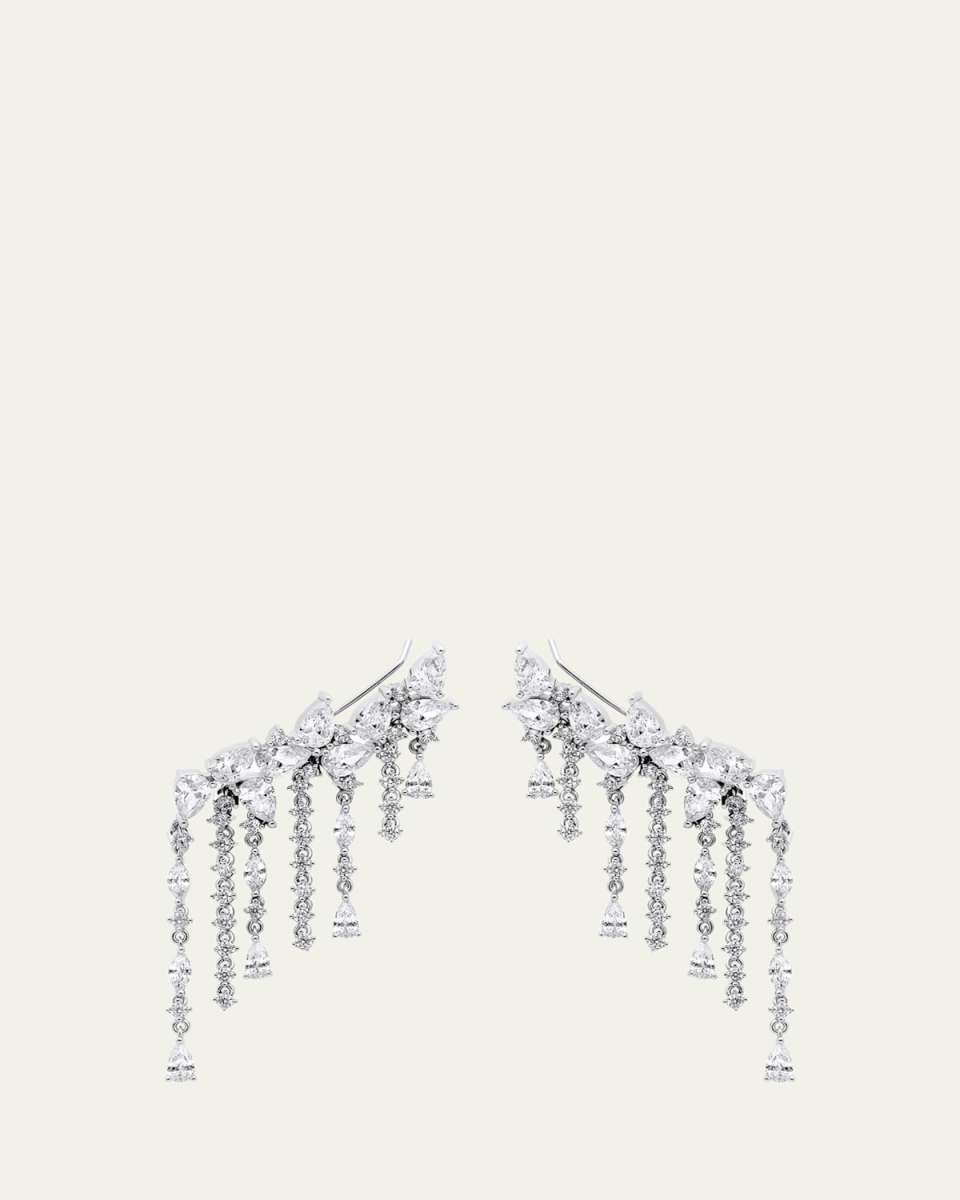Sterling Silver Gizelle Earrings with Cubic Zirconia